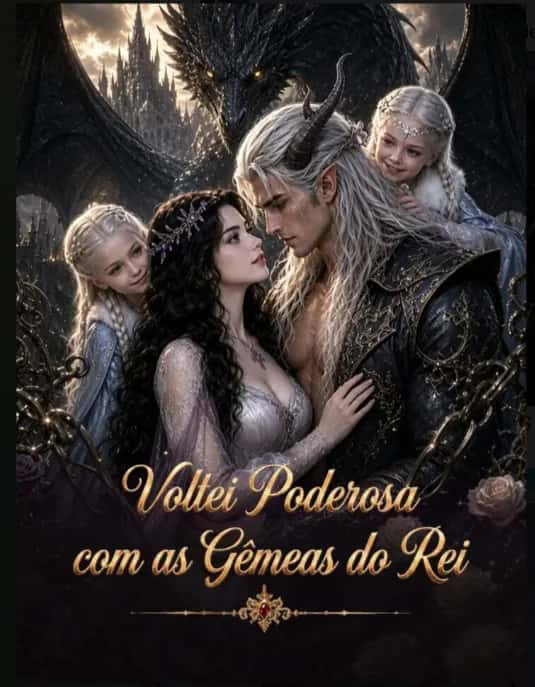 Capa do mini dorama Voltei Poderosa Com as Gêmeas do Rei