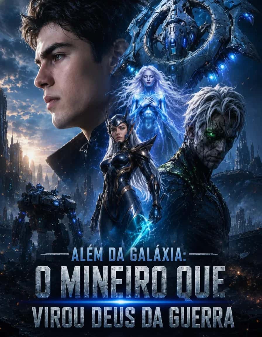 Capa do mini dorama Além Da Galáxia: O Mineiro Que Virou Deus Da Guerra